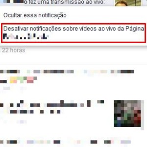 3-Escolha a segunda opção para silenciar qualquer transmissão ao vivo daquela página. |Crédito: Reprodução