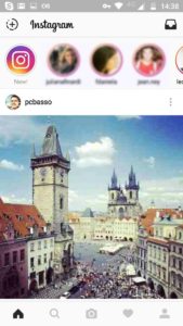 Conteúdos temporários do Instagram aparecem no topo da tela|Crédito: Reprodução