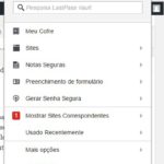 Extensão do LastPass em ação: acesso às senhas com um clique