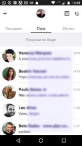 Nova interface do Skype para Android: visual mais limpo e mais opções de redes sociais – Reprodução