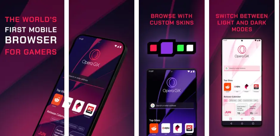 Opera GX: navegador gamer para smartphones é lançado oficialmente