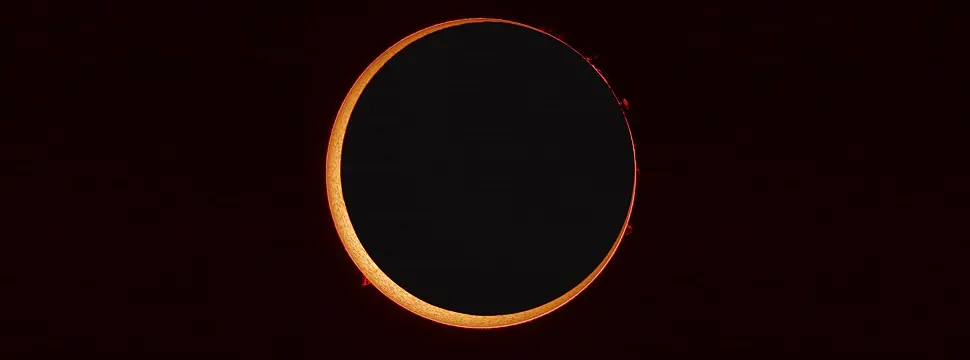 Eclipse formará “anel de fogo” ao redor da Lua nesta quinta-feira