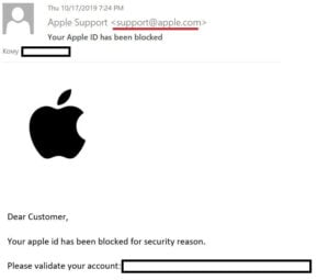 E-mail falso simula mensagem da Apple.com