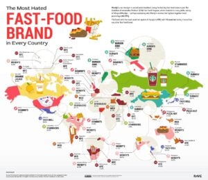 Marcas mais odiadas do mundo: fast food / Crédito: Rare Reviews