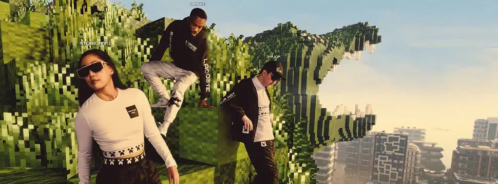 Lacoste e Minecraft: parceria rende linha de roupas, loja pop-up e mapa no jogo