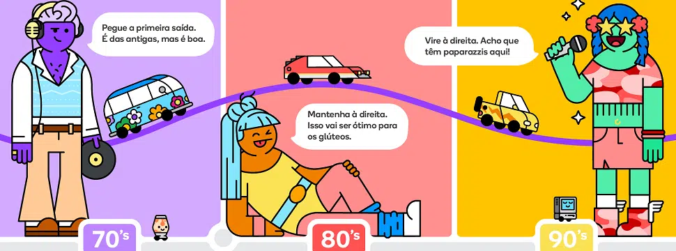 Nostalgia: Waze lança vozes e ícones retrô das décadas de 70, 80 e 90