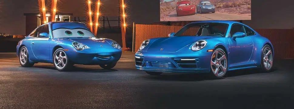 Porsche e Pixar criam modelo único inspirado em Sally Carrera, do filme Carros