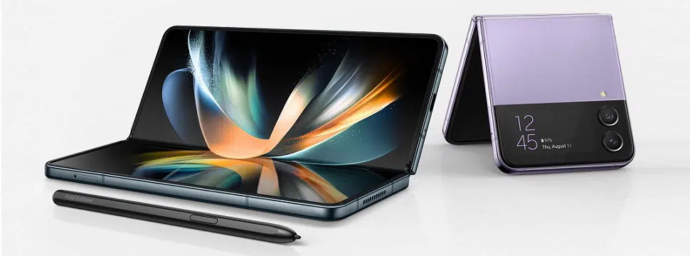 Samsung lança novos modelos dobráveis Galaxy Z Flip4 5G e Galaxy Z Fold4 5G