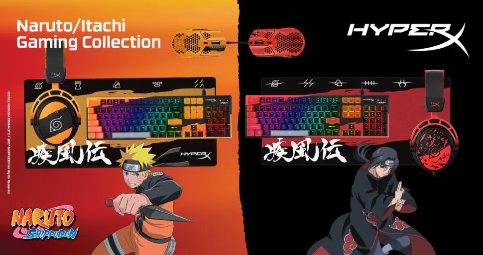 HyperX anuncia linha de periféricos Naruto: Shippuden