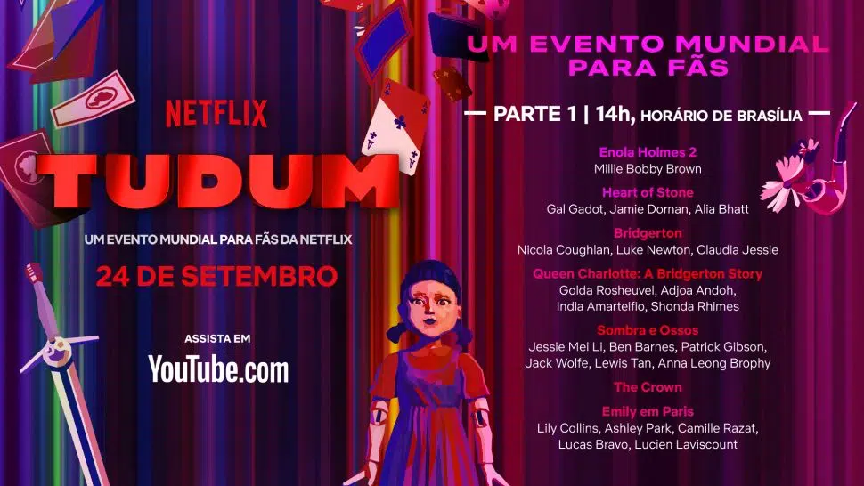 Confira como será o evento para fãs da Netflix; Millie Bobby Brown e Gal Gadot participam