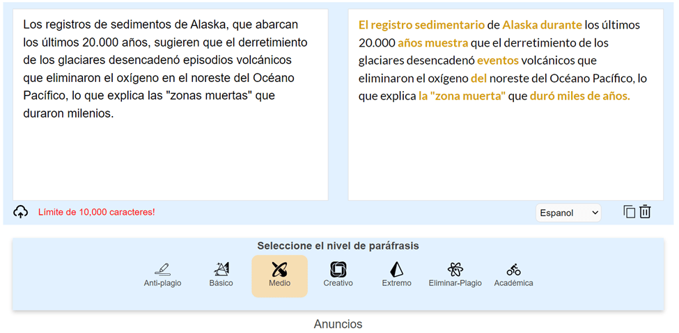 Parafrasear Online