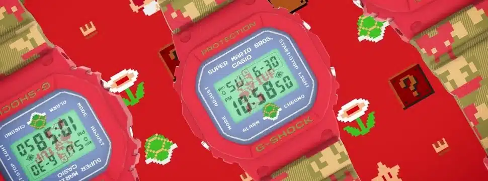 G-Shock: relógio do Super Mario Bros. chega ao Brasil