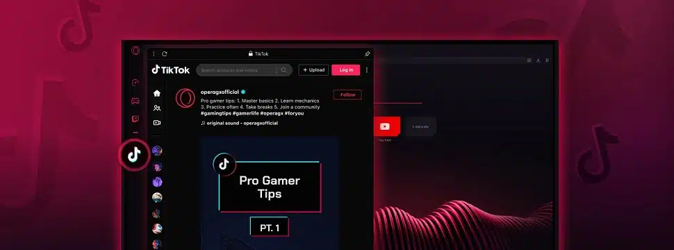 TikTok no Opera GX: rede social é adicionada à barra lateral do navegador