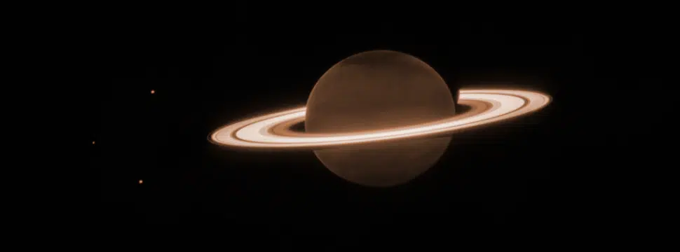 James Webb: telescópio revela imagem dos anéis brilhantes de Saturno