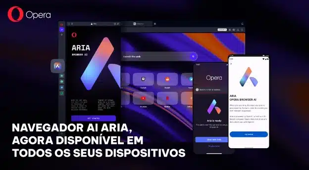 Aria, inteligência artificial do Opera, chega ao iPhone