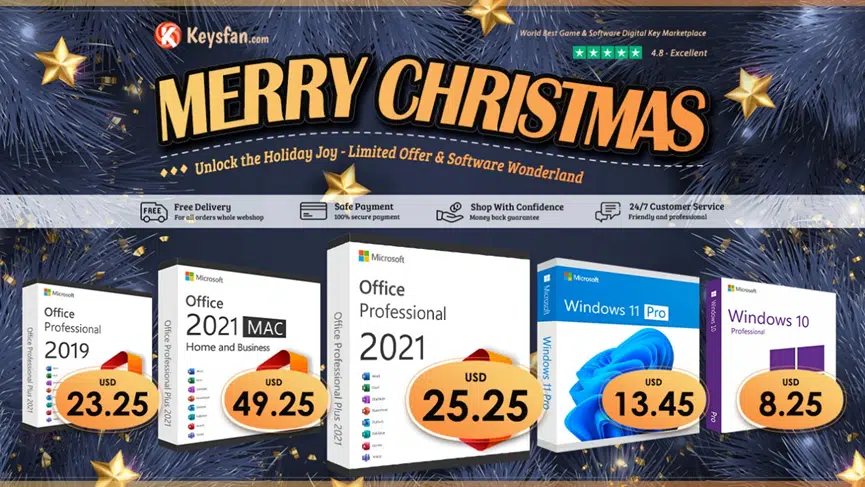 Natal de 2023: Microsoft Office 2021 vitalício por US$ 15 e Windows 10 ou 11 por US$ 10