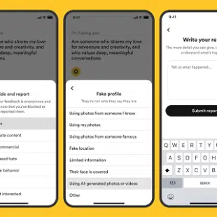 Bumble ganha opção para denunciar fotos criadas por IA