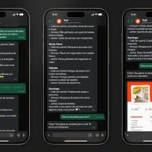 Assistente virtual de cozinha recomenda receitas com ingredientes que usuário tem em casa
